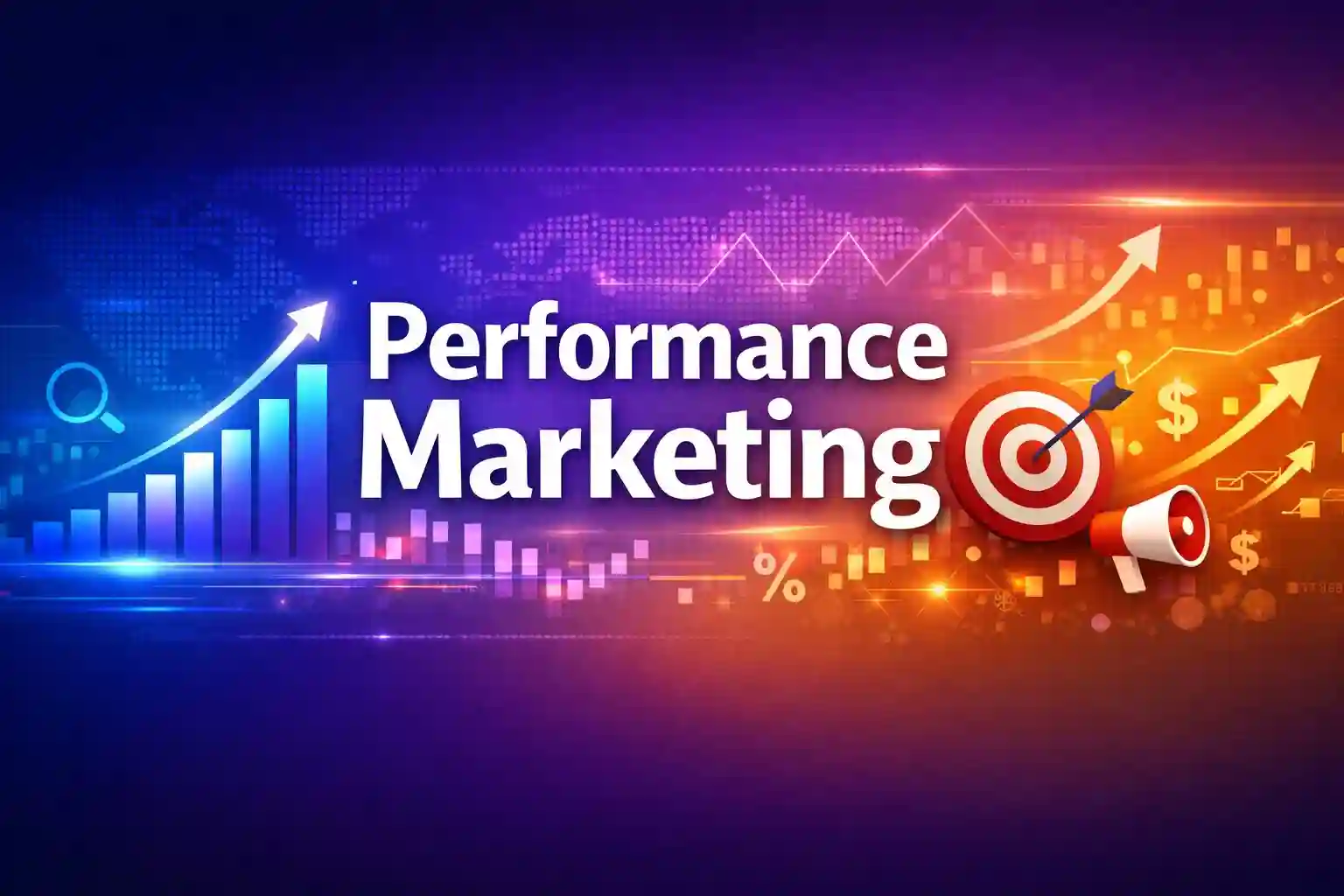 Performance Marketing คือ กลยุทธ์การตลาดออนไลน์ที่เน้นวัดผลลัพธ์ชัดเจน เช่น คลิก ยอดขาย หรือจำนวนลูกค้าใหม่ โดยจ่ายค่าโฆษณาตามผลลัพธ์ที่เกิดขึ้นจริง